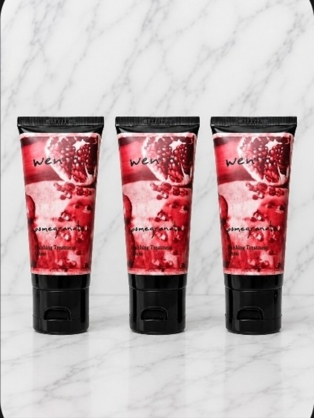 3 x Wen By Chaz Dean Pomegranate Finishing Treatment Cream 2 oz each NEW!